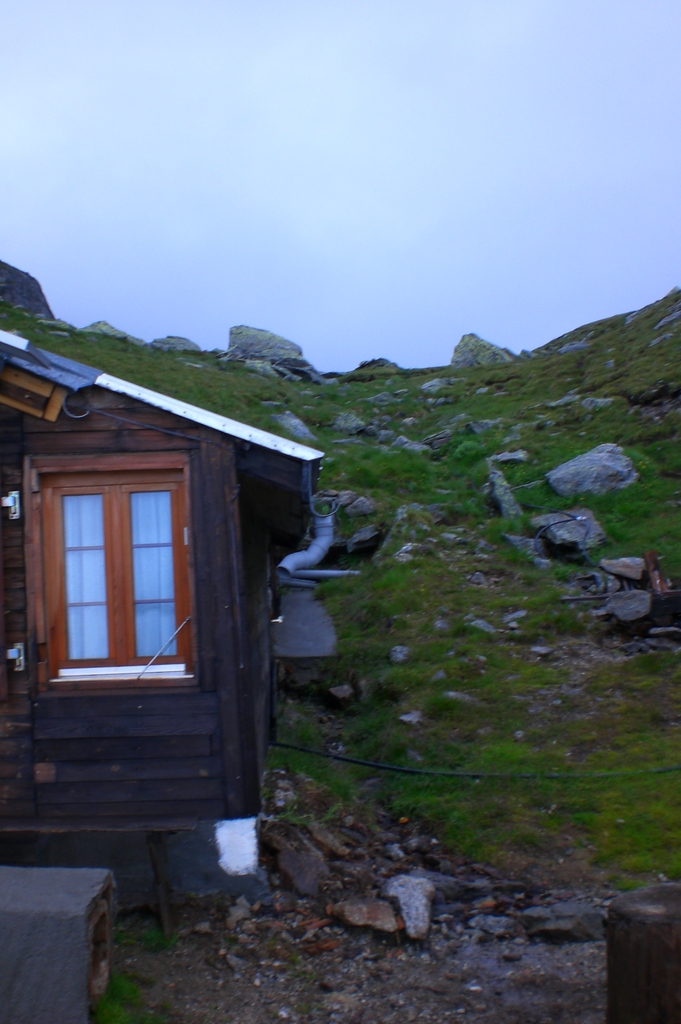 Mittlenbärghütte, Dusche