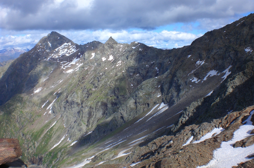 Der Sentiero di ghiacciaio und der P. Forno